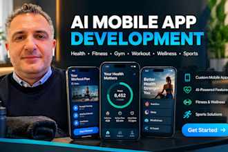 develop healthcare fitness gym workout wellness sports ai mobile app development
