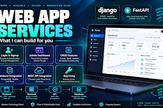 build a python django or fastapi web application