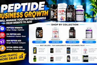 manage peptide website fix peptide ads run peptide ads social media ads campaign