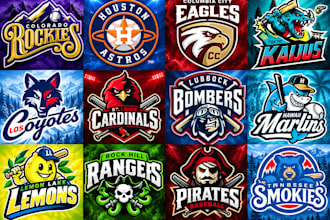 design a custom sports logo and brand identity