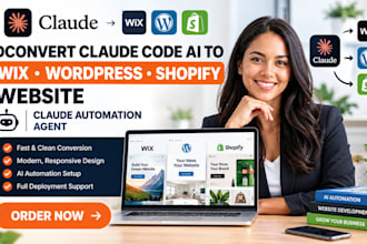convert claude code ai to wix wordpress shopify website claude automation agent