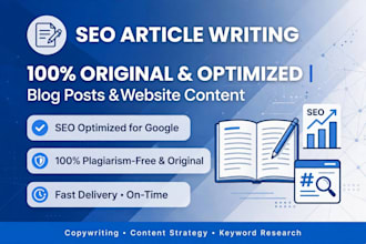 write seo optimised article and blog posts