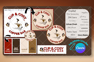 designed full editable branding for your small business