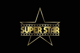 design premium star logo and modern brand identity for your business