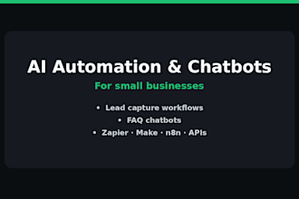 set up ai automation and chatbots for your small business