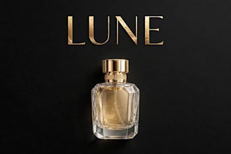 design luxury gold foil logo for perfume jewelry brand