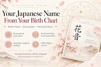 create a japanese kanji name from your birth chart
