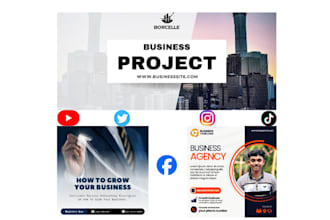create facebook cover photo banner design and logo