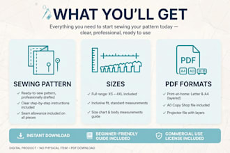 design custom sewing pattern for dress