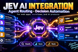 integrate jev ai for agent routing and decision automation