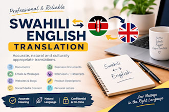 manually translate swahili to english or english to swahili