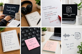 provide clear and accurate transcription and proofreading