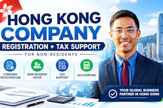register your hong kong company for non residents with tax accounting support