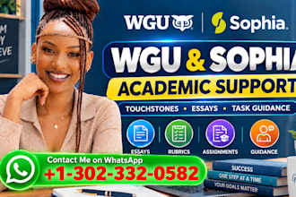 help complete online course, assigned tasks, sophia learning, studycom, capella