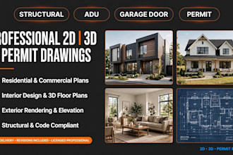 draw professional plot plan and site plan for city permit approval