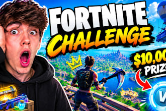 viral fortnite thumbnail in mrbeast style for high CTR gaming