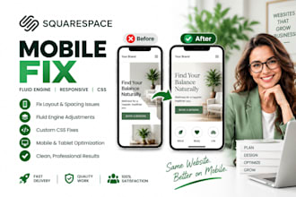 fix squarespace mobile responsiveness, fluid engine layout and CSS issues