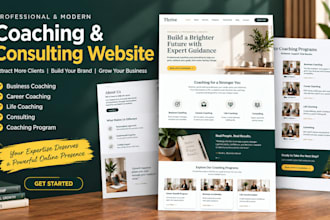 build business coach career coach life coach consulting coaching program website