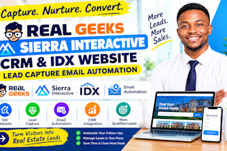 do real geeks sierra interactive CRM idx website lead capture email automation