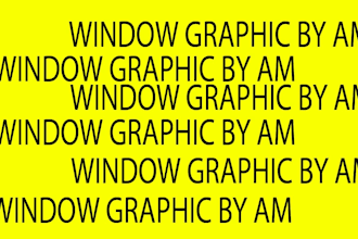 design eye catching shop and store front window graphics