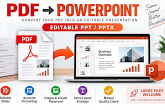convert PDF to editable powerpoint PPT with accurate formatting