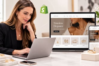 design a modern shopify website for jewelry and accessories brands