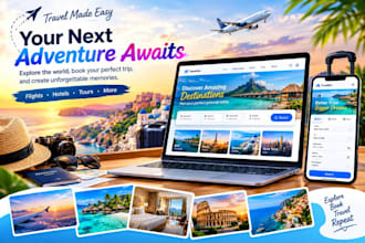 create travel website, tour booking, hotel reservation and payment platform