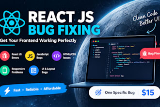 fix react js frontend bugs and UI issues