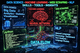 scrape websites, collect data and perform data mining