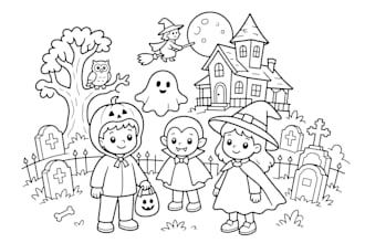 design halloween coloring book kdp amazon