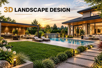 design 3d backyard landscaping, garden design and outdoor living spaces