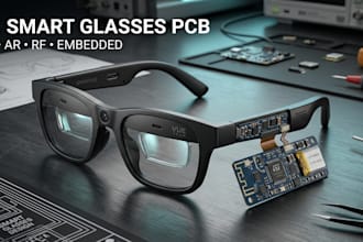 ai smart glasses pcb, ar smart glasses electronics and wearable hardware