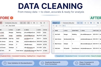 clean, format, merge excel data
