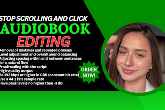 professionally edit and master your audiobook for acx, audible