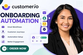 set up customer io email automation onboarding workflows