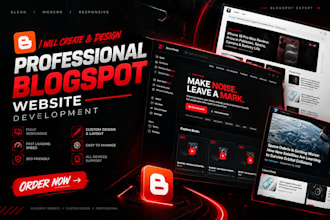 create and design professional blogspot website
