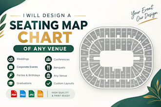 design a seating map chart of any venue