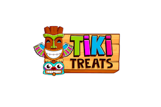 design a fun tropical snack treats business logo