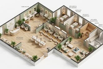 design your dream spa, salon or sauna interior in stunning 3d