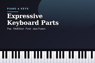 record professional piano, and keyboard tracks for your song