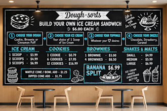design chalkboard menu restaurant menu and menu board