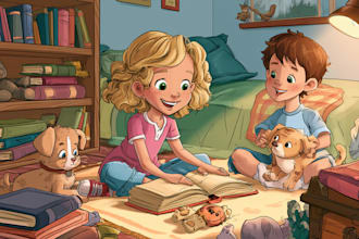 children book illustration and children book illustration