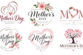 design a professional, family, love, celebration, or event mothers day logo