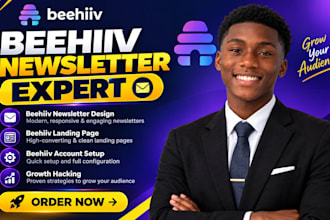 design beehiiv newsletter design beehive landing page beehiiv website automation