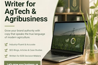 write expert b2b content for your agtech and agribusiness