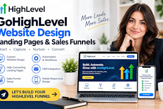 gohighlevel website design gohighlevel landing page go highlevel sales funnel