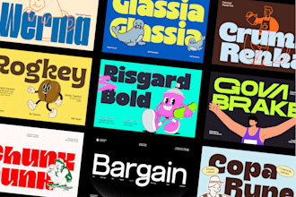 design font preview presentation and type specimen