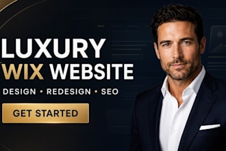 design luxury wix website, custom wix development, redesign and SEO optimization