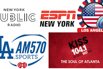 promote your music on new york la and atlanta radio stations