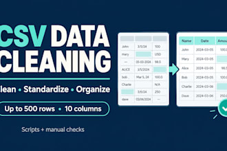 clean and standardize your CSV data